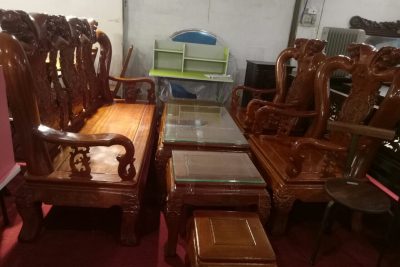 Bộ bàn ghế Đồng Kỵ gỗ Lim Nam Phi - DKNP