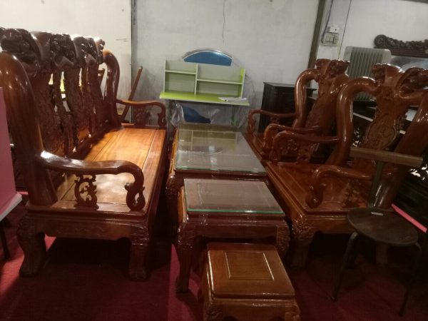 Bộ bàn ghế Đồng Kỵ gỗ Lim Nam Phi - DKNP