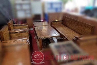 Bộ bàn ghế gỗ hương đối